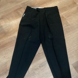 Turbulence Men's Black Pleated Dress Pants Size 37